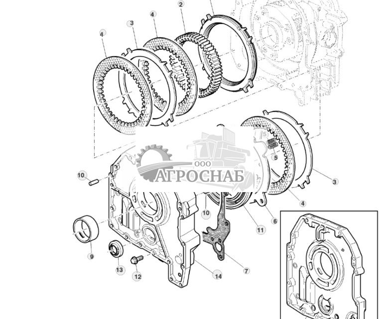 КОРПУС ТОРМОЗА ЗАДНЕГО ХОДА - ST209045 74.jpg